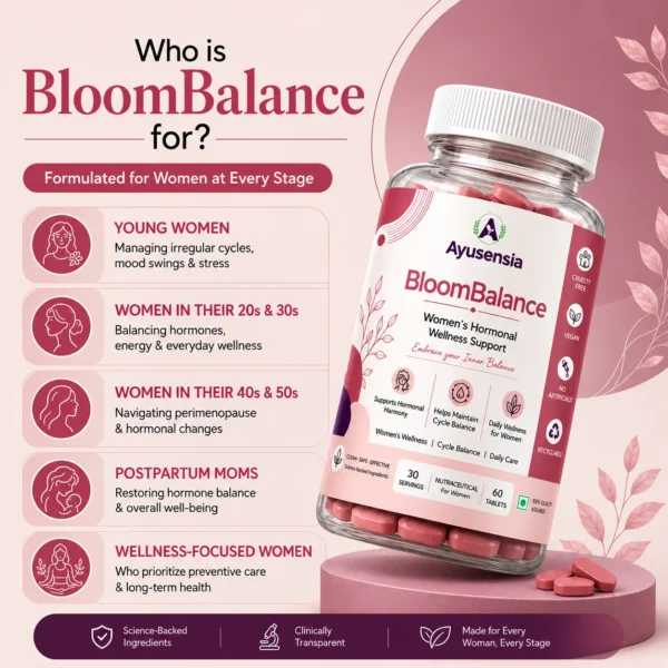 BloomBalance – Female Hormone Balance Tablets for Every Stage image 2