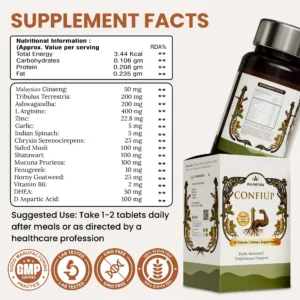 ConfiUp Ayurvedic Tablets Close-Up for Men's Stamina
