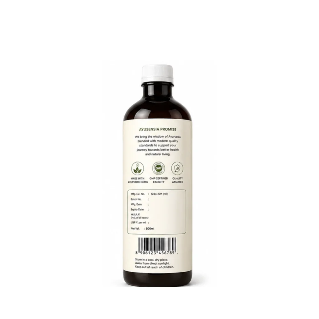 Liver Care Juice Packaging Liver Care Juice Retail Packaging – Ayusensia Wellness