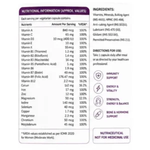 Women Shakti Multi Retail Packaging – Ayusensia Wellness