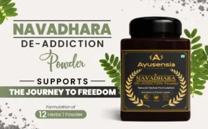 NAVADHARA Ayurvedic De-Addiction Powder – Front View