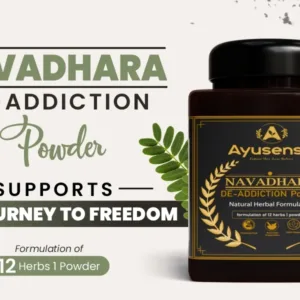 NAVADHARA Ayurvedic De-Addiction Powder – Front View