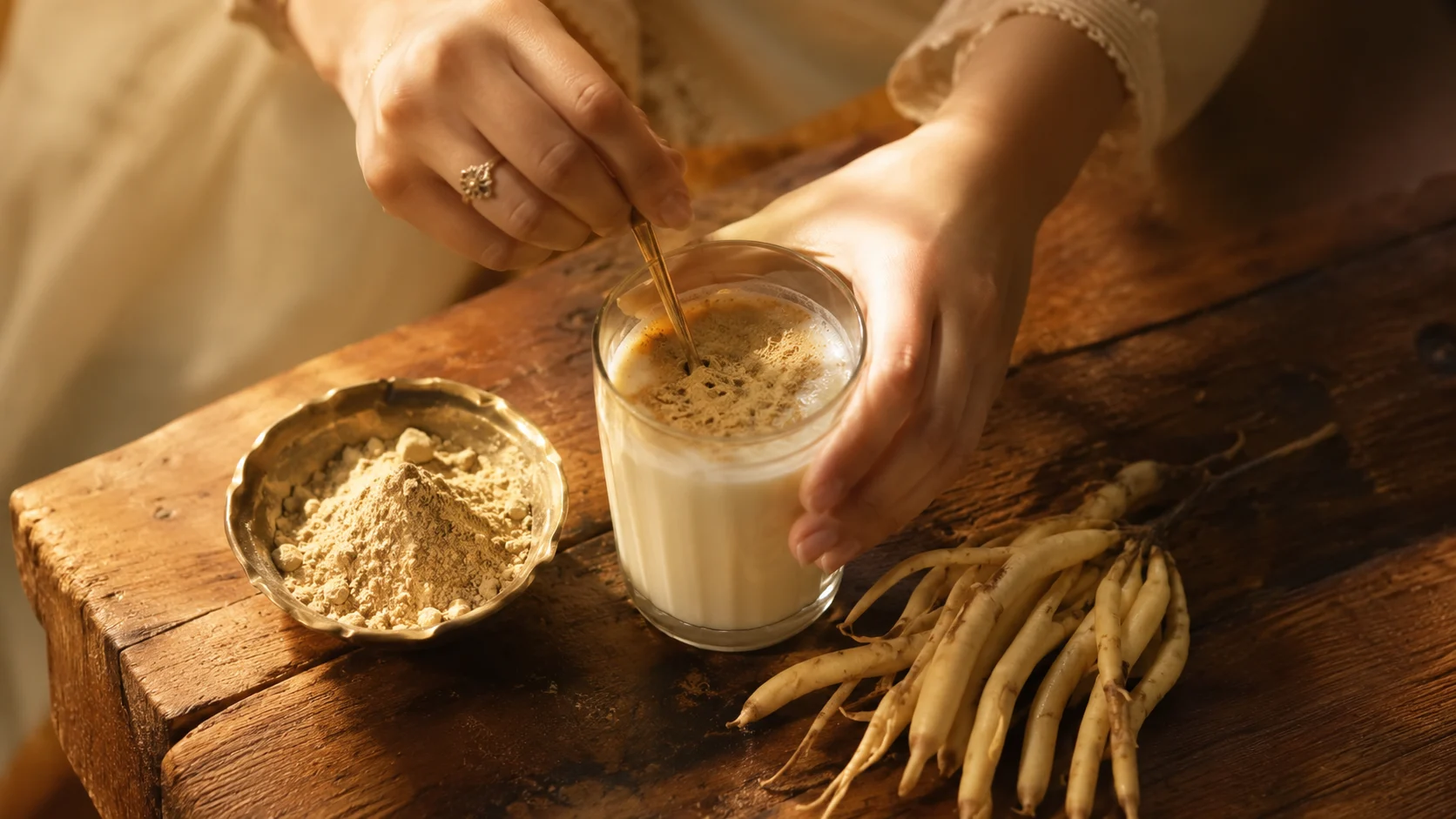 Shatavari benefits for women with warm Ayurvedic milk