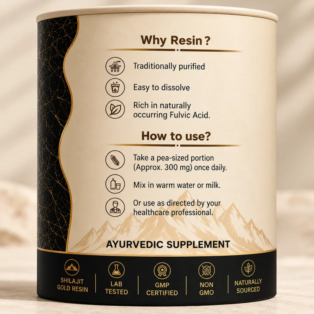 How to take TRUBLK™ Shilajit Gold Resin – Pure Himalayan Stamina Booster
