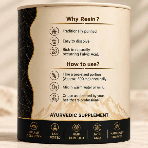 TRUBLK™ Shilajit Gold Resin – Pure Himalayan Stamina Booster image 2